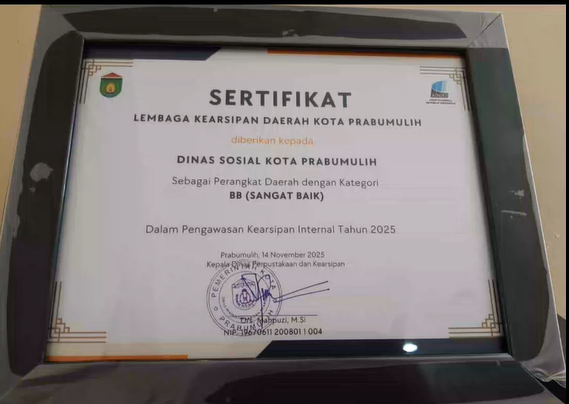 Penghargaan Dinas Sosial Tahun 2025